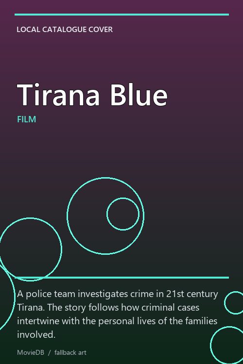 Tirana Blue poster