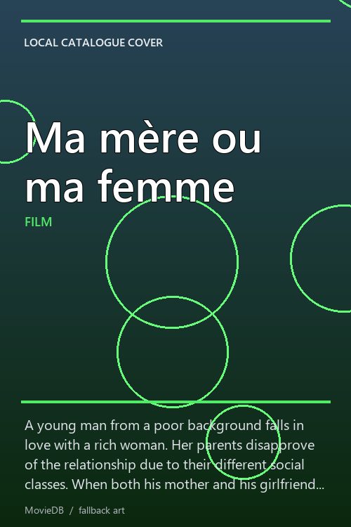 Ma mère ou ma femme poster