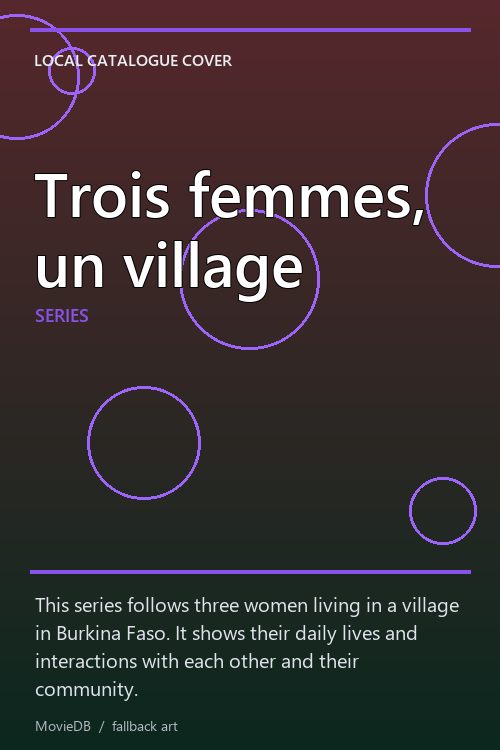 Trois femmes, un village poster