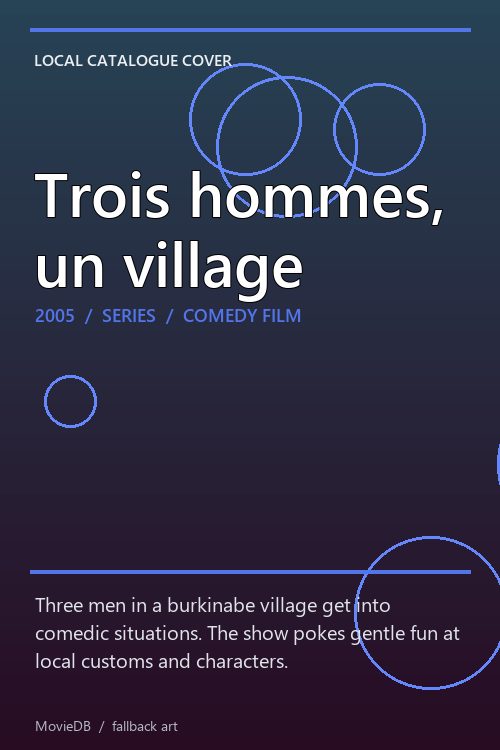 Trois hommes, un village poster