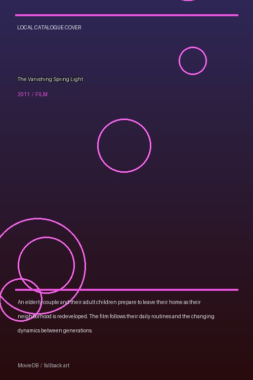 The Vanishing Spring Light poster