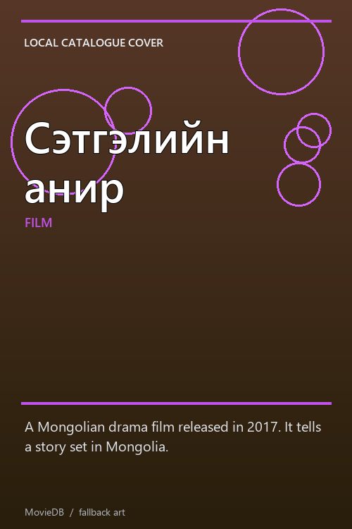 Сэтгэлийн анир poster