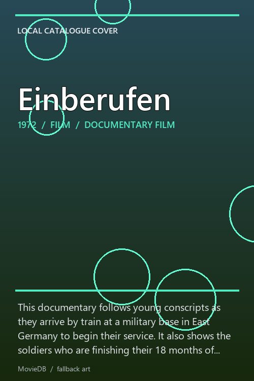 Einberufen poster
