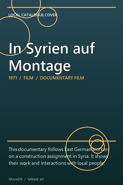 In Syrien auf Montage poster