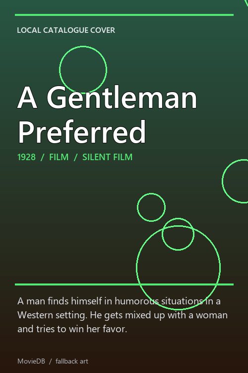 A Gentleman Preferred poster