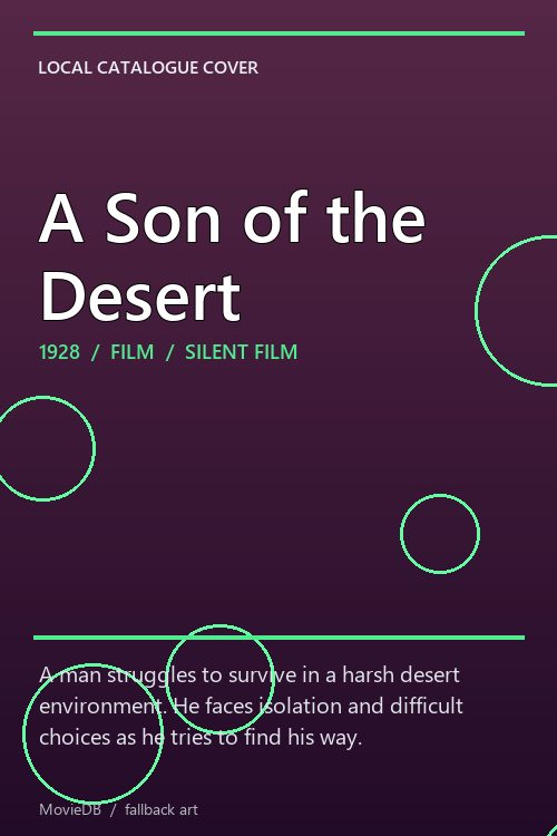 A Son of the Desert poster