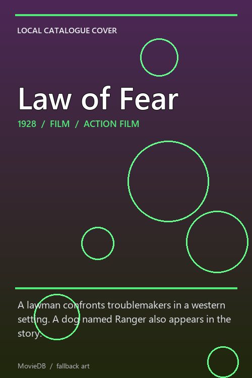 Law of Fear poster