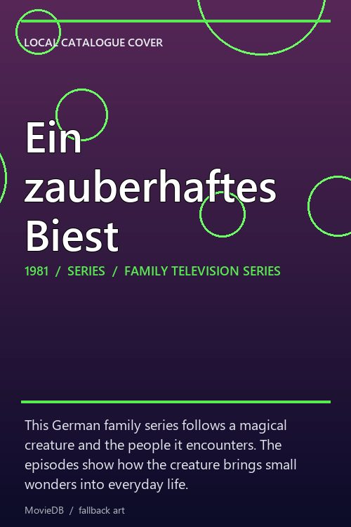 Ein zauberhaftes Biest poster