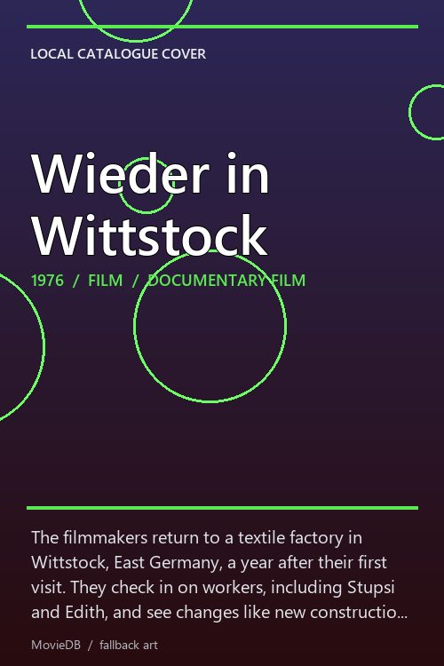 Wieder in Wittstock poster