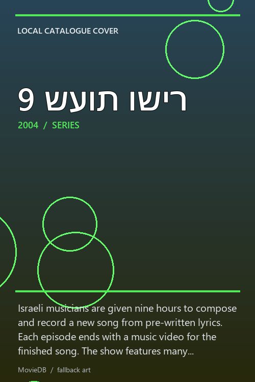 9 שעות ושיר poster
