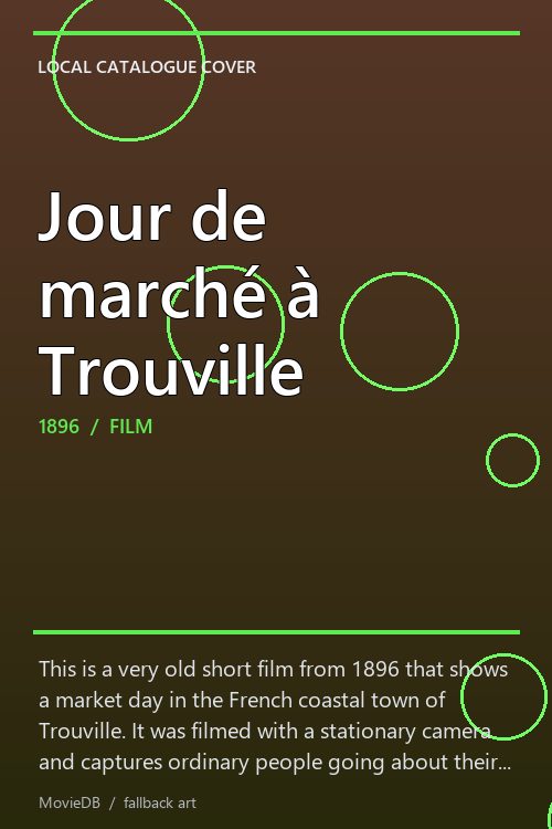 Jour de marché à Trouville poster