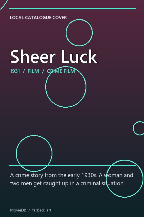 Sheer Luck poster