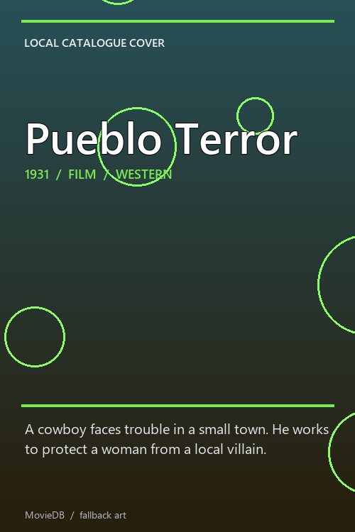 Pueblo Terror poster