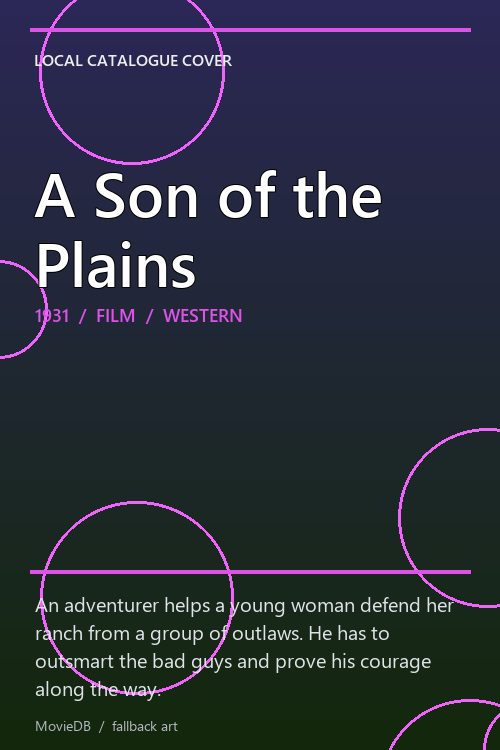 A Son of the Plains poster