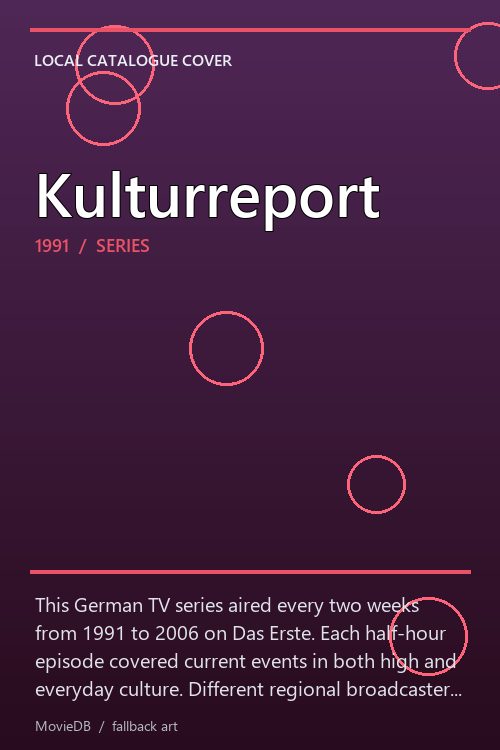 Kulturreport poster