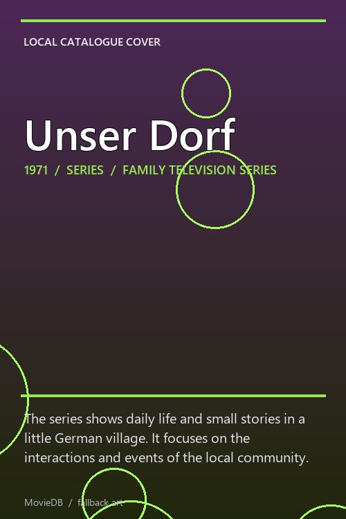 Unser Dorf poster