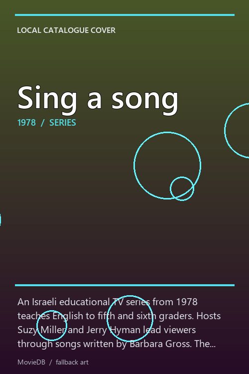 Sing a song poster