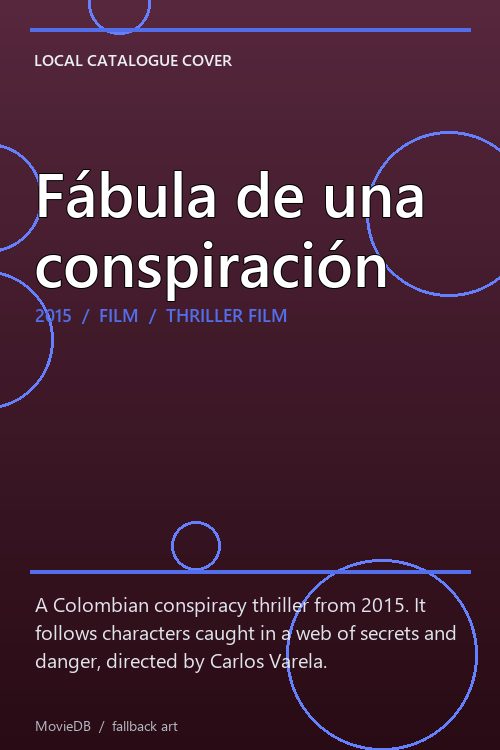 Fábula de una conspiración poster