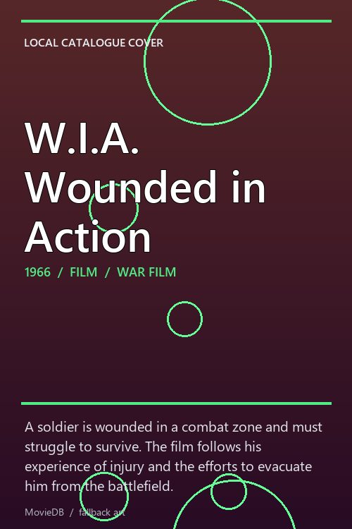 W.I.A. Wounded in Action poster