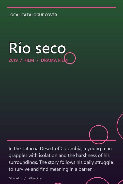 Río seco poster