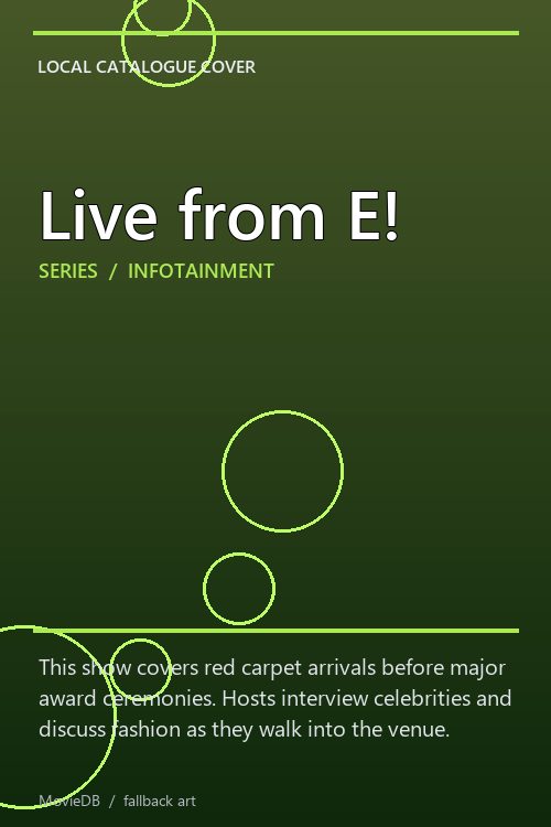 Live from E! poster