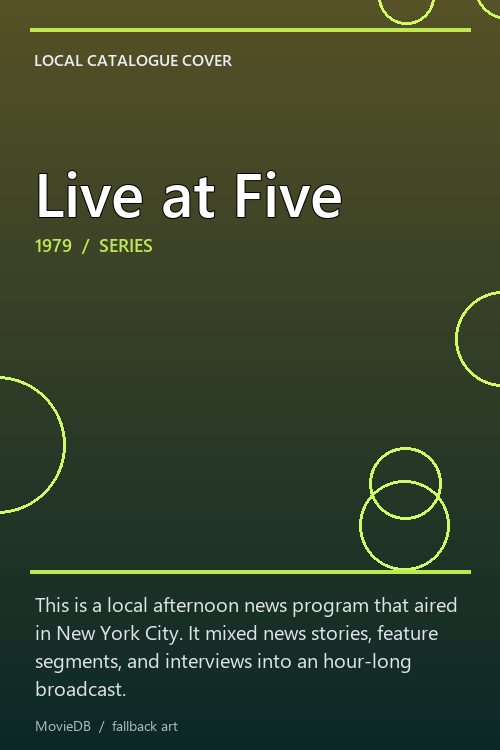 Live at Five poster