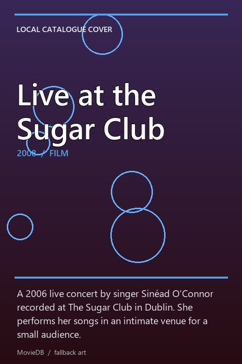 Live at the Sugar Club poster