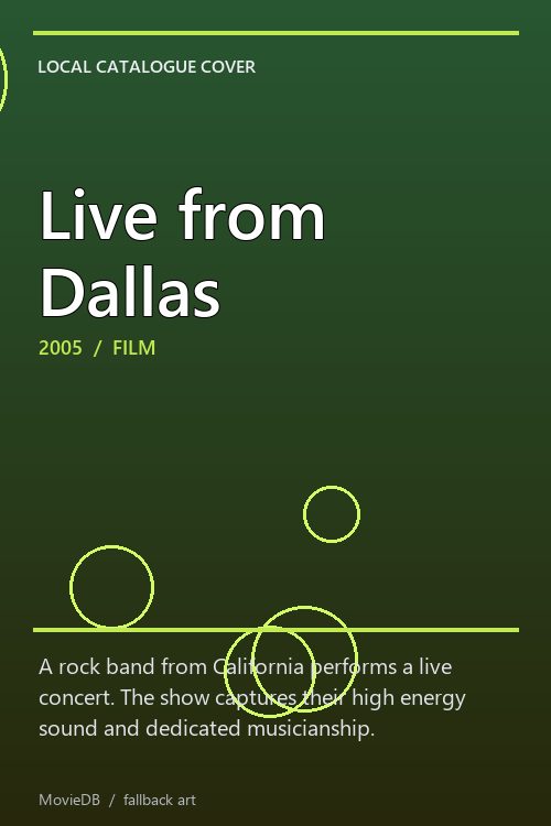Live from Dallas poster