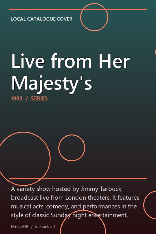 Live from Her Majesty's poster