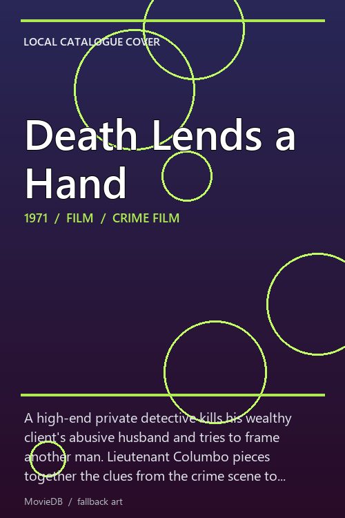 Death Lends a Hand poster