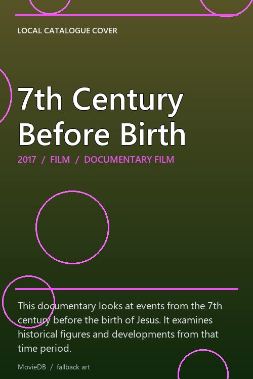 7th Century Before Birth poster
