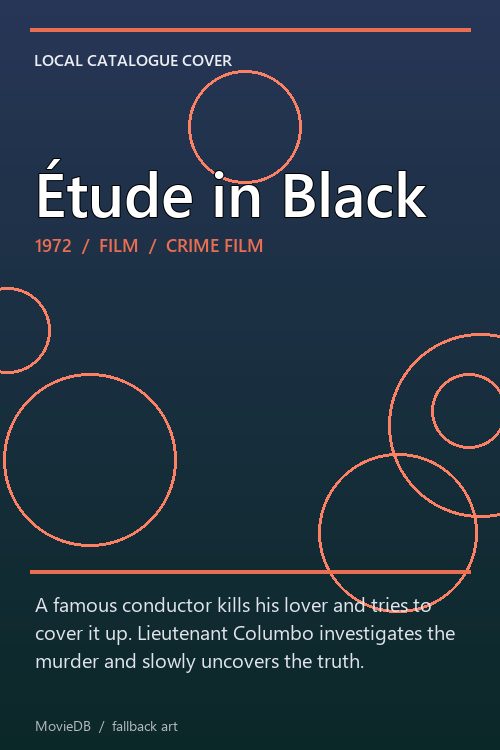 Étude in Black poster