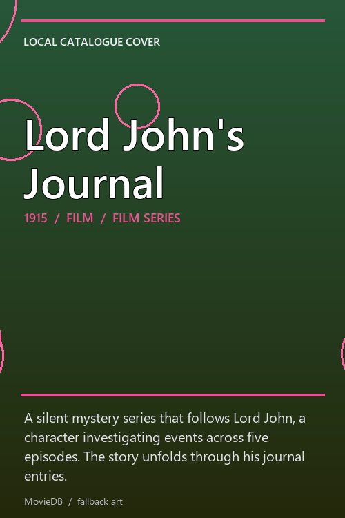 Lord John's Journal poster