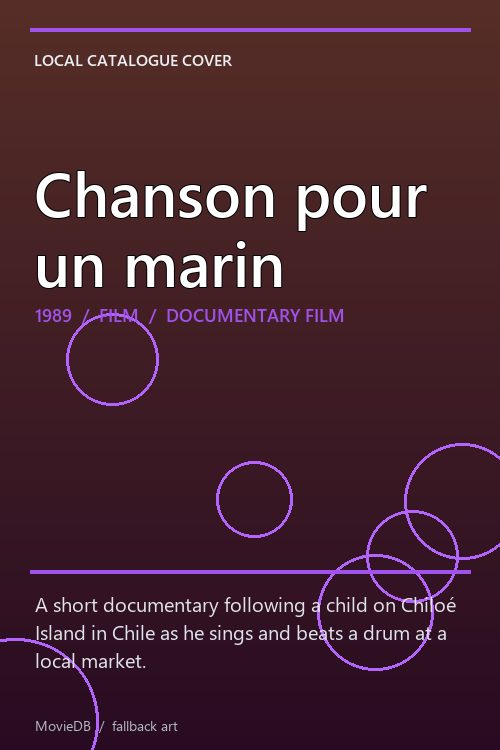 Chanson pour un marin poster