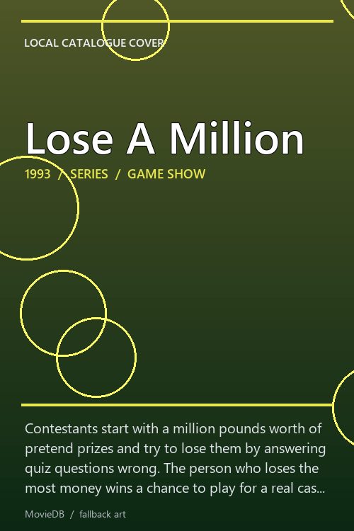 Lose A Million poster