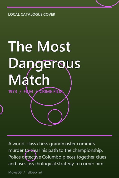 The Most Dangerous Match poster