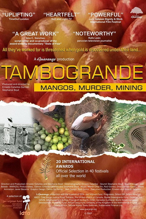 Tambogrande, Mangos, Murder, Mining poster