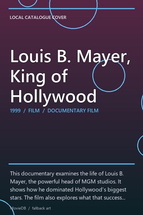 Louis B. Mayer, King of Hollywood poster