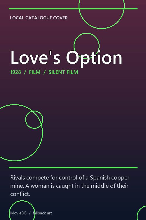 Love's Option poster