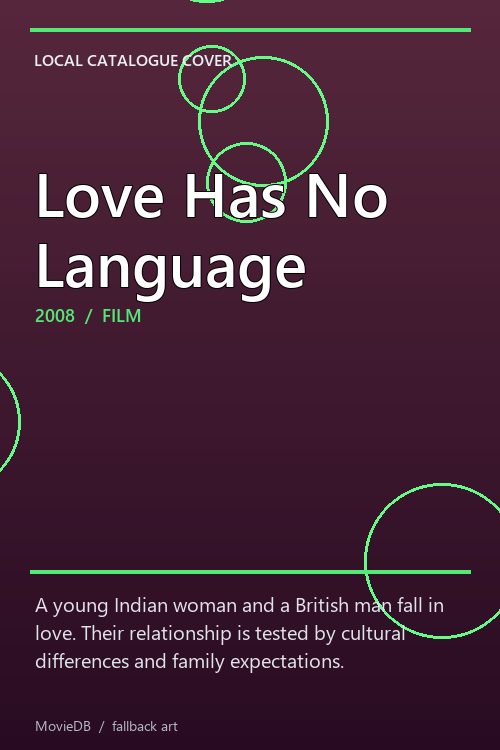 Love Has No Language poster