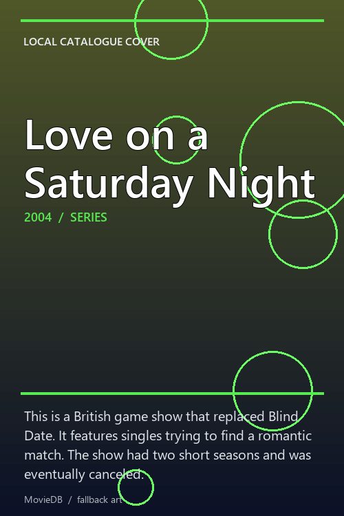 Love on a Saturday Night poster