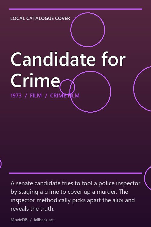 Candidate for Crime poster
