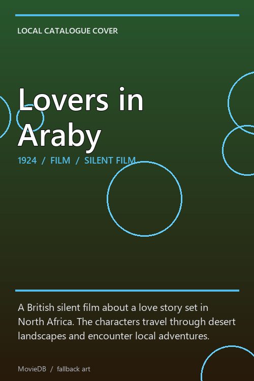 Lovers in Araby poster