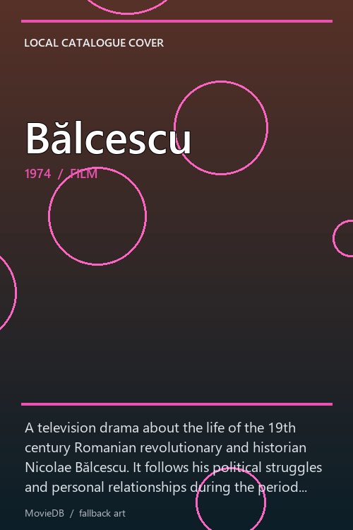 Bălcescu poster