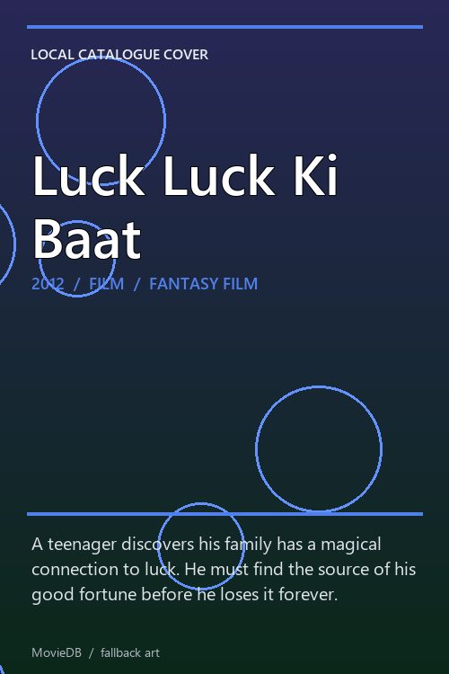 Luck Luck Ki Baat poster