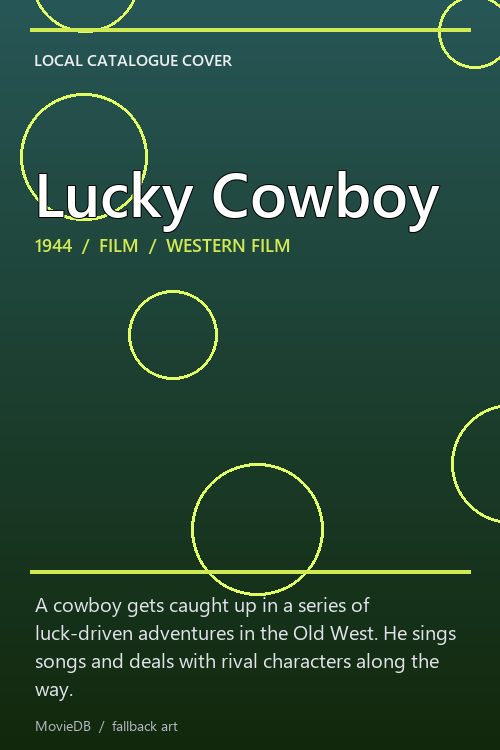 Lucky Cowboy poster