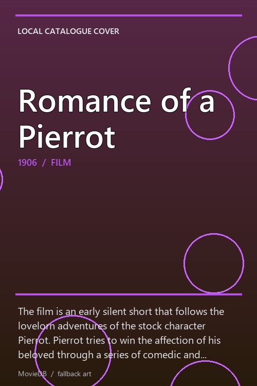 Romance of a Pierrot poster