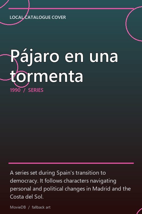 Pájaro en una tormenta poster