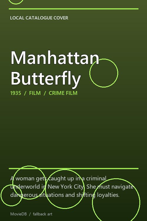 Manhattan Butterfly poster