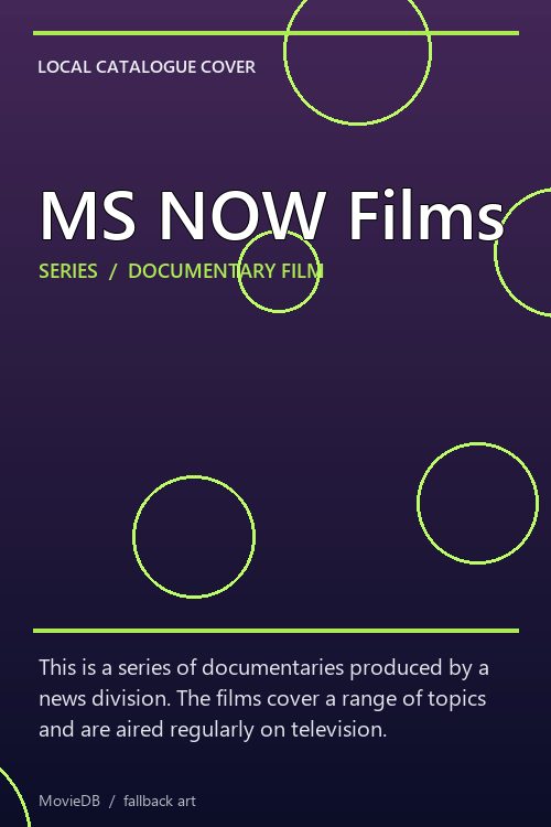 MS NOW Films poster